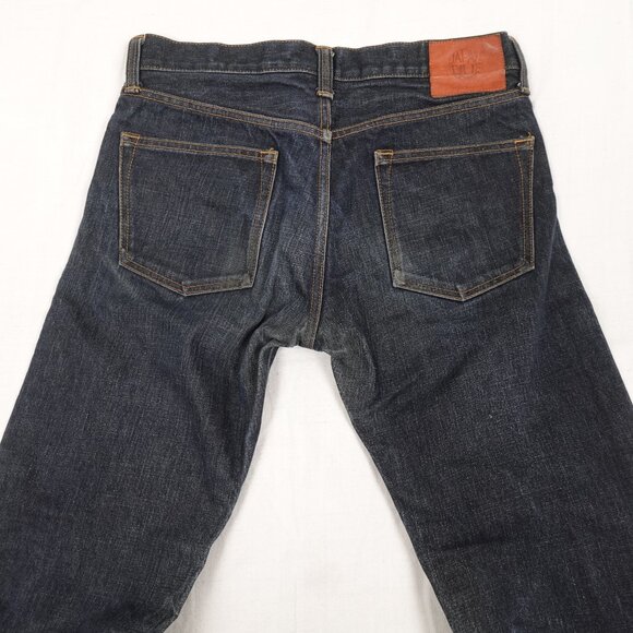 Japan Blue Selvedge Raw Denim Jeans Men's 32x26 Straight Leg Made in Japan - Picture 8 of 14
